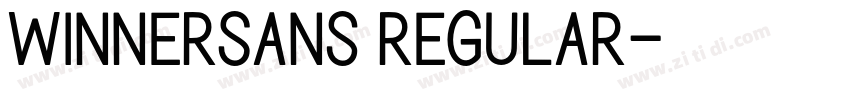 WinnerSans regular字体转换
